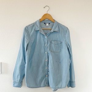 Old Navy light blue denim shirt